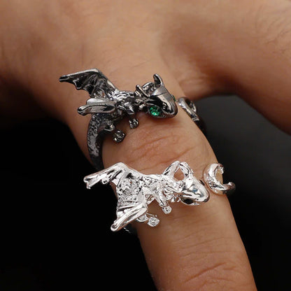 Dragon Bind Twin Ring Set