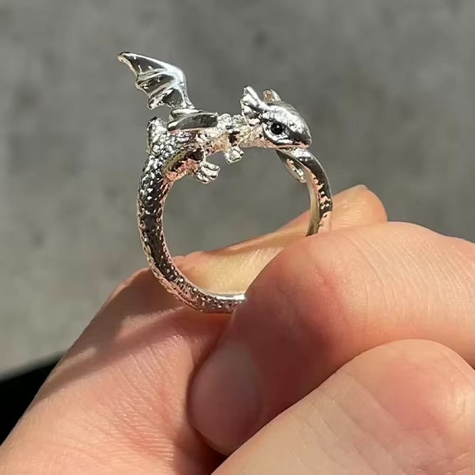 Dragon Bind Twin Ring Set